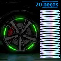Adesivos Refletivos Luminosos Para Rodas De Carro E Moto 20PCS Cor Fluorescente Decoração Noturna Adesivos Refletivos Luminosos Para Rodas De Carro E Moto 20PCS Cor Fluorescente Decoração Noturna
