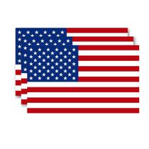 Adesivos refletivos U ANNPER com bandeira americana, pacote com 3, 13x8 cm