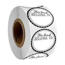 Adesivos Remarkable Drink Markers em formato redondo de 5 cm (500 unidades)