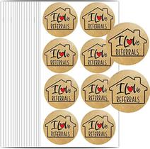 Adesivos Remarkable em Formato de Casa "I Love Referrals" - 1,5 cm (504 unidades)