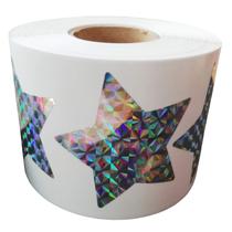 Adesivos Remarkable Glitter Foil Metallic Star 500 unidades/rolo