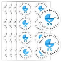Adesivos Remarkable Round Baby Shower Thank You 3,8 cm 504 unidades