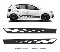 Adesivos Renault Kit Faixa Lateral Sandero Sport Grafite
