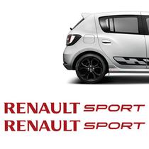 Adesivos Renault Sport Sandero Logan Duster Lateral Vermelho