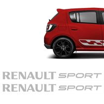 Adesivos Renault Sport Sandero Rs Logan Duster Lateral Prata Adesivos Renault Sport Sandero Rs Logan Duster Lateral Prata