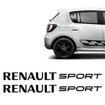 Adesivos Renault Sport Sandero Rs Logan Duster Lateral Preto Adesivos Renault Sport Sandero Rs Logan Duster Lateral Preto
