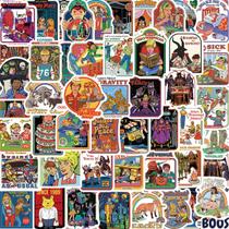Adesivos Retro Ghosts Anime Cartoon 60 peças de PVC impermeável