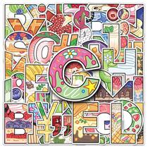 Adesivos Retro Letter Number Vintage Graffiti Vinyl x100 Adesivos Retro Letter Number Vintage Graffiti Vinyl x100