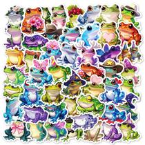 Adesivos Rocking Frog, 50 peças, decalques de vinil impermeáveis