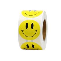 Adesivos Roll Hcode Happy Face Circle Dots 500 peças