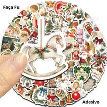 Adesivos Românticos De Natal 50PCS Impermeáveis Renas Anjos Papai Noel Decorações Para Garrafas Adesivos Românticos De Natal 50PCS Impermeáveis Renas Anjos Papai Noel Decorações Para Garrafas