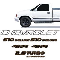 Adesivos S10 Deluxe 2001/ 4x4 2.8 Turbo e Faixa Chevrolet