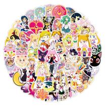 Adesivos Sailors Moons Anime 100 peças de PVC impermeável 5-7 cm