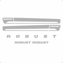 Adesivos Saveiro Robust 2014/ Faixas Lateral/Traseiro Prata