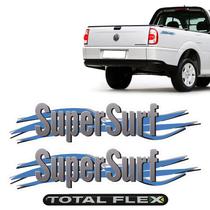 Adesivos Saveiro Super Surf + Emblema Traseiro Total Flex Adesivos Saveiro Super Surf + Emblema Traseiro Total Flex