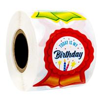 Adesivos SBLABELS Birthday Ribbon 250 Kids School Birthday