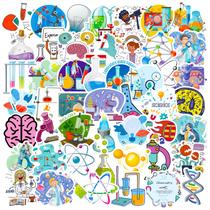Adesivos Science, 50 peças, decalques educacionais de vinil, química Adesivos Science, 50 peças, decalques educacionais de vinil, química