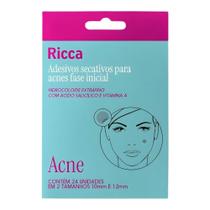 Adesivos Secativos Para Acnes Ricca Fase Inicial Com 24 Unidades Cód. 3866