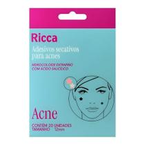 Adesivos Secativos Para Acnes Ricca Flor e Estrela Com 20 Unidades Cód. 3868