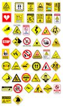 Adesivos, sinal de aviso, 50 unidades, criativos, desenhados à mão, com cuidado
