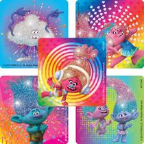 Adesivos SmileMakers Trolls Gem Glitter 50 por pacote