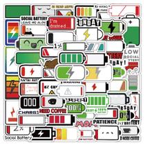 Adesivos Socials Powers Waterproof Vinyl Anime 60 unidades/lote