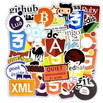 Adesivos, softwares, programação, vinil impermeável, 50 unidades/lote Adesivos, softwares, programação, vinil impermeável, 50 unidades/lote