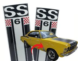 Adesivos Ss6 Opala Ss 6cil / Par Adesivos Para-Lamas / Padrão Opala Ss6 Tigrado