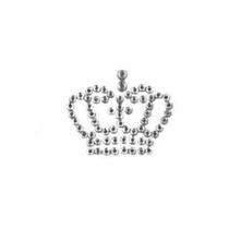 ADESIVOS STRASS COROA 4CM x 4CM - PRATA DECORAÇÃO ART NAIL
