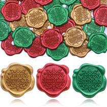 Adesivos SWANGSA Merry Christmas Wax Seal, 90 unidades e 3,1 cm Adesivos SWANGSA Merry Christmas Wax Seal, 90 unidades e 3,1 cm
