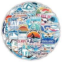 Adesivos Swimming Creative Cartoon Sports Decalques x50 Adesivos Swimming Creative Cartoon Sports Decalques x50