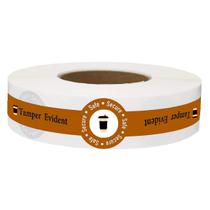 Adesivos Tamper Evident Seals para tampas de bebidas 2,54 x 22,86 cm