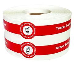 Adesivos Tamper Evident Seals para tampas de bebidas 3,2 x 22,9 cm Adesivos Tamper Evident Seals para tampas de bebidas 3,2 x 22,9 cm