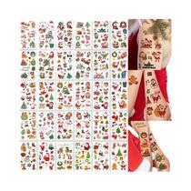Adesivos Temporários De Tatuagem Com Elementos De Desenhos Animados De Natal, 30 Folhas, Papai Noel, Adesivos Temporários De Tatuagem Com Elementos De Desenhos Animados De Natal, 30 Folhas, Papai Noel,