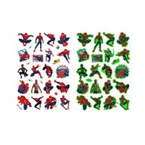 Adesivos Temporários De Tatuagem Que Brilham No Escuro Do Homem-Aranha Para Festa De Aniversário