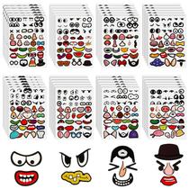 Adesivos Tenceur 48 folhas para artesanato, rosto de palhaço, adesivos DIY Adesivos Tenceur 48 folhas para artesanato, rosto de palhaço, adesivos DIY