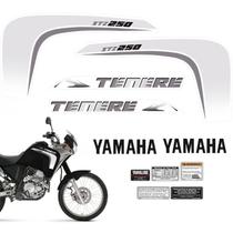 Adesivos Tenere Xtz 250 Moto Yamaha Cinza Completo 2011/2012
