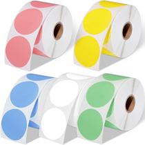 Adesivos Térmicos Epakh - 3750 Etiquetas Redondas de 2 Polegadas (5 Rolos)