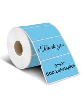 Adesivos Térmicos iEager (3x2cm) - Pacote com 500 Etiquetas Azuis Adesivos Térmicos iEager (3x2cm) - Pacote com 500 Etiquetas Azuis