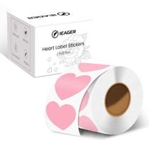 Adesivos térmicos iEager em forma de coração de 5 cm 500 etiquetas Adesivos térmicos iEager em forma de coração de 5 cm 500 etiquetas