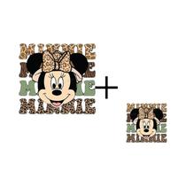 Adesivos Termocolantes Laváveis Disney Mickey Wild Animal Kingdom Para Férias Em Família 2 Peças