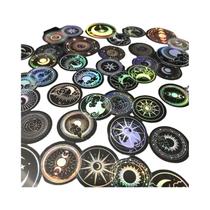 Adesivos Transparentes À Prova D'água Em PET, 70 Peças, Corte a Laser, Prata, Sol, Lua, Estrelas,