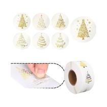 Adesivos Transparentes De Feliz Natal 500pcs 1 Polegada 25cm Selos Autoadesivos Para Cartões Adesivos Transparentes De Feliz Natal 500pcs 1 Polegada 25cm Selos Autoadesivos Para Cartões