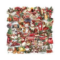 Adesivos Transparentes De Natal Com Desenhos Animados 10 30 50PCS Decoração Estética DIY Para Adesivos Transparentes De Natal Com Desenhos Animados 10 30 50PCS Decoração Estética DIY Para