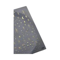 Adesivos Transparentes Para Unhas Em Forma De Estrela 3D Decoração De Manicure Estrela De Cinco