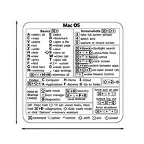 Adesivos Transparentes Pretos Para Teclado De MacBook Pro/Air (Modelos De 13-16 Polegadas) - Atalhos