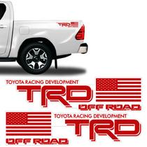 Adesivos Trd Off Road EUA Hilux Emblema Lateral Vermelho