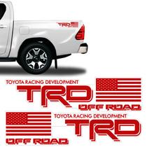Adesivos Trd Off Road Eua P/ Hilux Lateral Vermelho Genérico