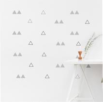 Adesivos Triangulos Decorativos 40 Vazados E 60 Normais 5cm