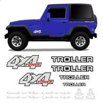Adesivos Troller 2001/04 4x4 Power Refletivo Resinado Prata